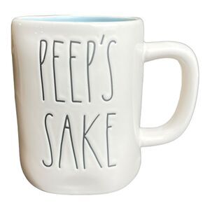 Rae Dunn Peeps Sake Mug with Blue Interior